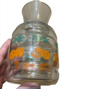 Vintage orange juice pitcher anchor hocking
